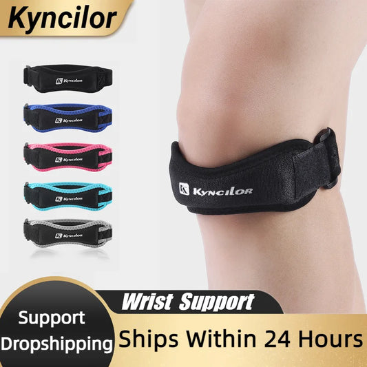Adjustable Knee Support Brace | Compression Patellar Tendon Sleeve for Sports
