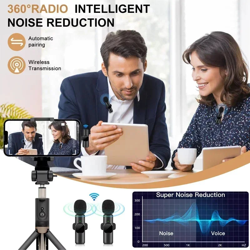 StreamMic Wireless Lavalier Microphone | Noise Reduction for Live Streaming