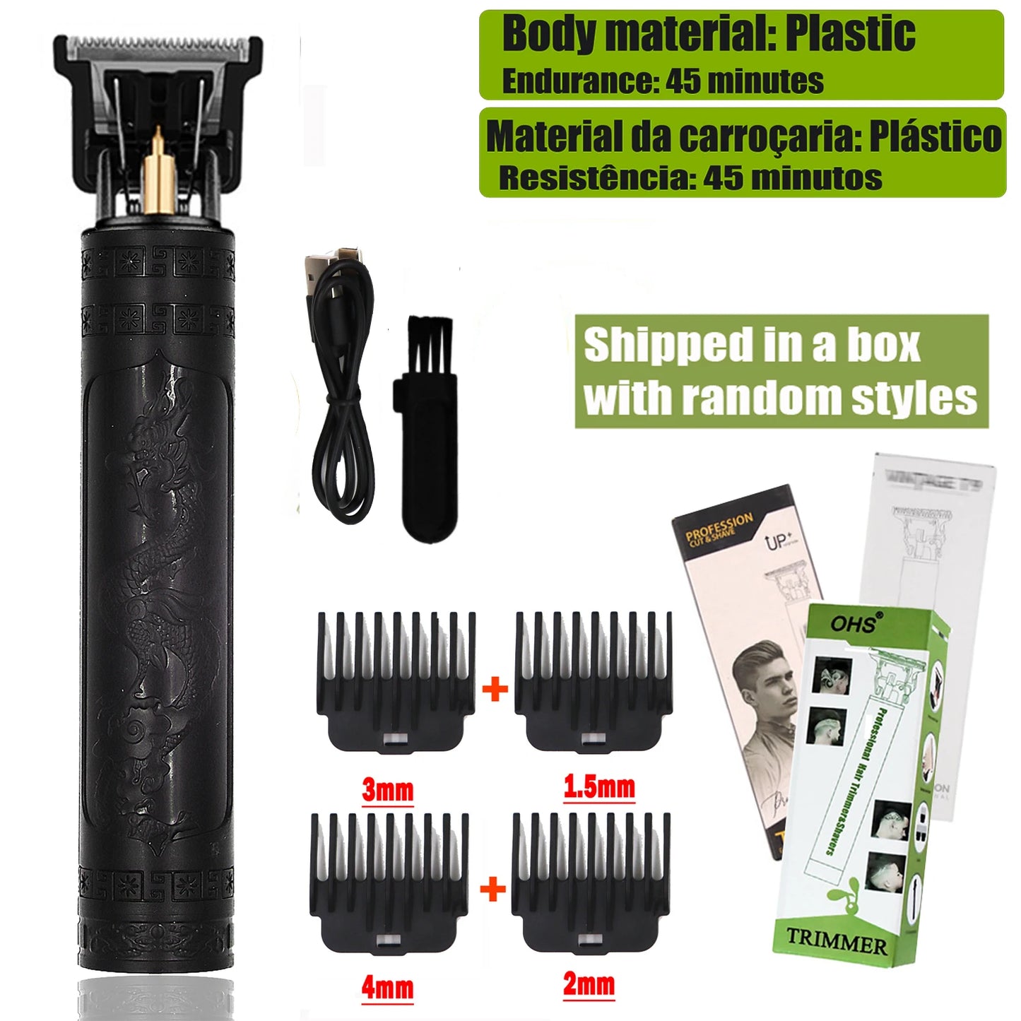 T9 Pro Hair Clipper | Rechargeable Beard & Body Trimmer for Men with Titanium Alloy Blade