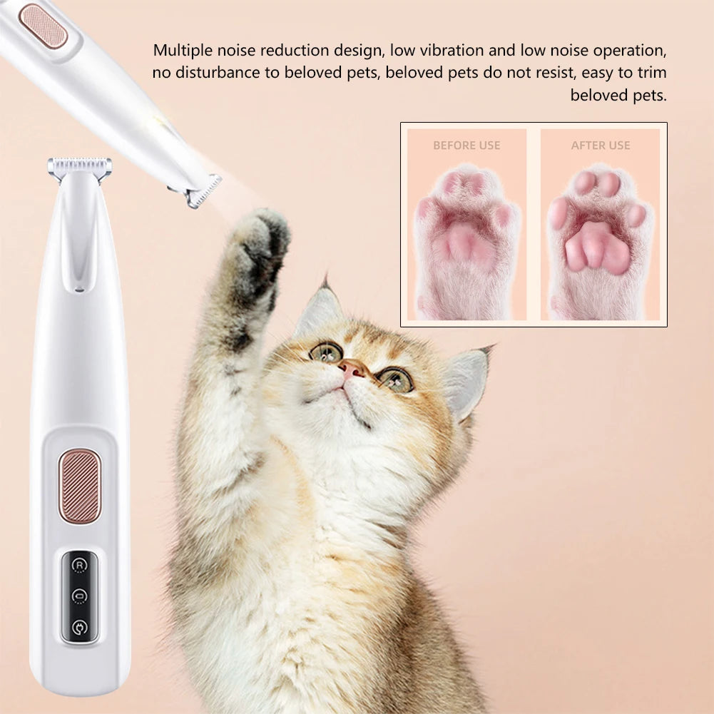 PawGroom Pro – Cordless Pet Trimmer with LED Light