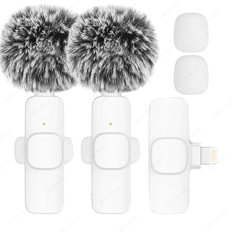 Portable Wireless Lavalier Microphone for iPhone, Android, PC, Camera, and Live Gaming