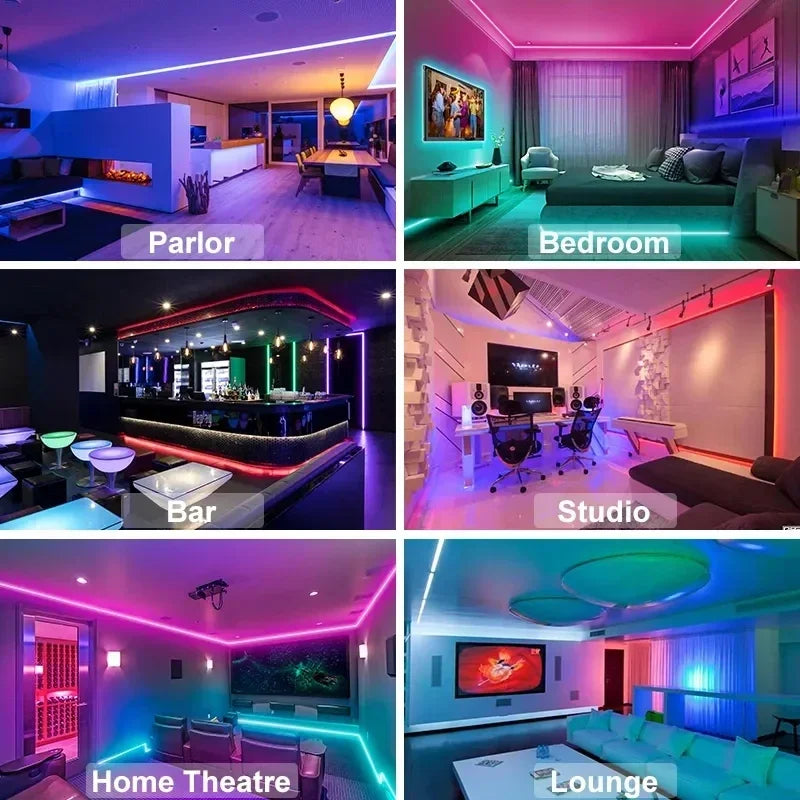 GlowFlex USB LED Strip Lights | RGB Color-Changing with APP Control