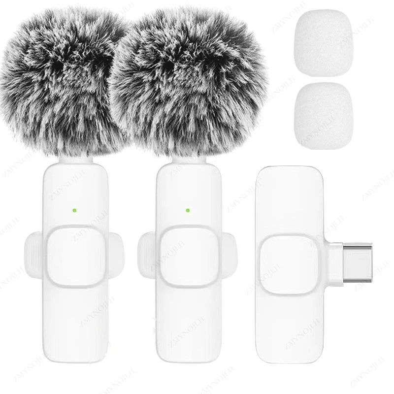 Portable Wireless Lavalier Microphone for iPhone, Android, PC, Camera, and Live Gaming