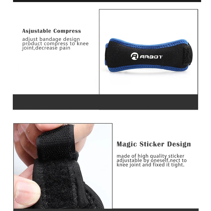 Adjustable Knee Support Brace | Compression Patellar Tendon Sleeve for Sports