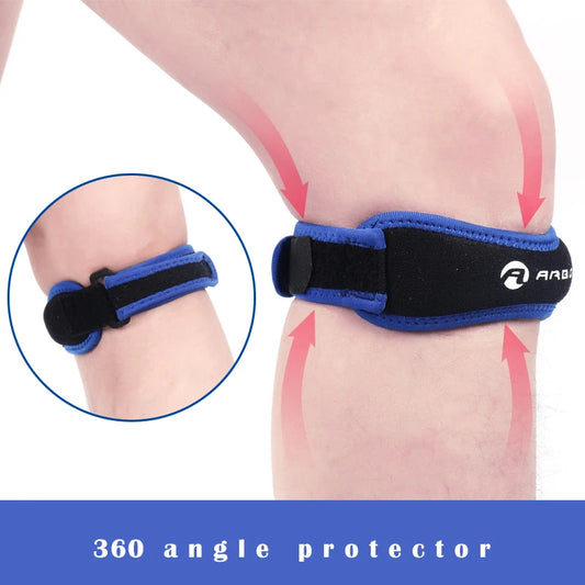 Adjustable Knee Support Brace | Compression Patellar Tendon Sleeve for Sports