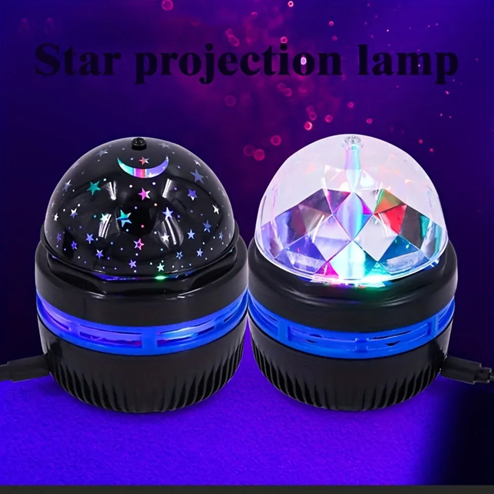 Starry Sky Projection Magic Ball Lamp – LED Projector for Bedroom & Gaming Room Decoration