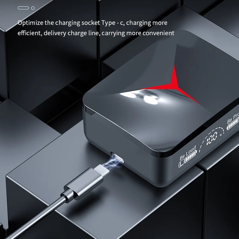 TWS M90 Wireless Earbuds – Bluetooth 5.3 Sports & Gaming Headphones with Mic