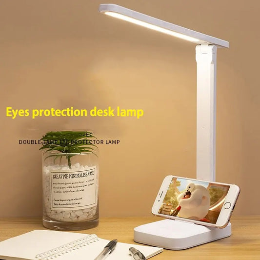 Foldable LED Desk Lamp with Touch Switch | Dimmable Eye Care Night Lamp