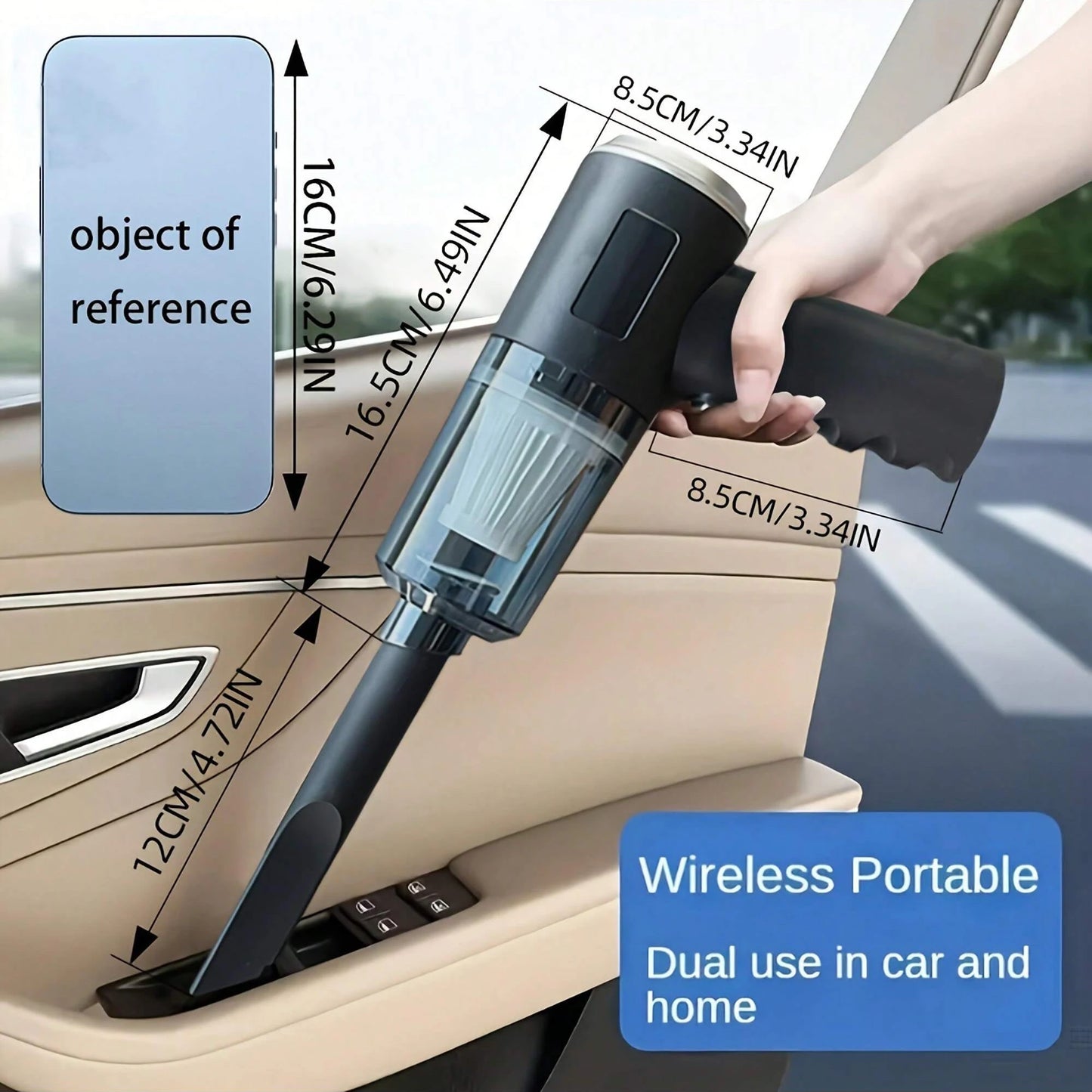 AirSweep 3-in-1 Mini Vacuum & Blower | USB Rechargeable