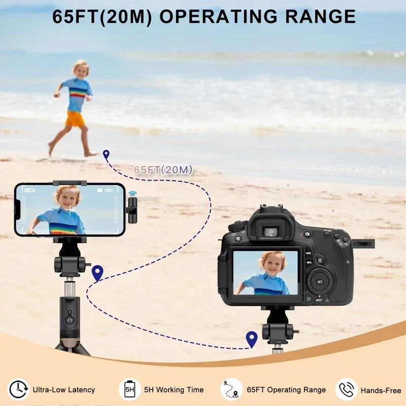StreamMic Wireless Lavalier Microphone | Noise Reduction for Live Streaming
