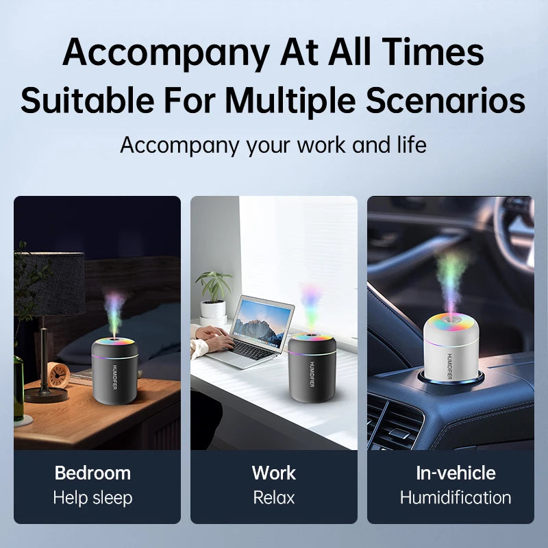 MistFlow Mini USB Humidifier | Aromatherapy & Air Purifier