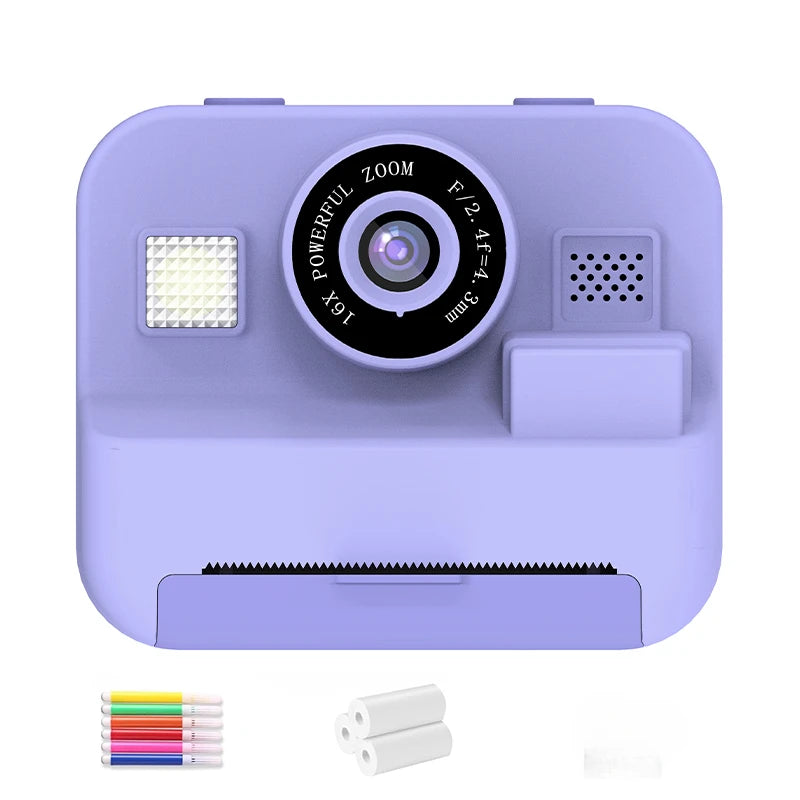 Kids’ Instant Print Digital Camera – 1080P Educational Thermal Camera with 32GB Card