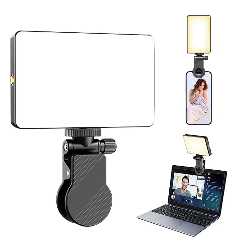 LumiClip Portable LED Fill Light | Adjustable Brightness & Color