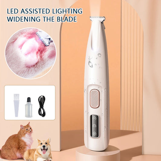 PawGroom Pro – Cordless Pet Trimmer with LED Light
