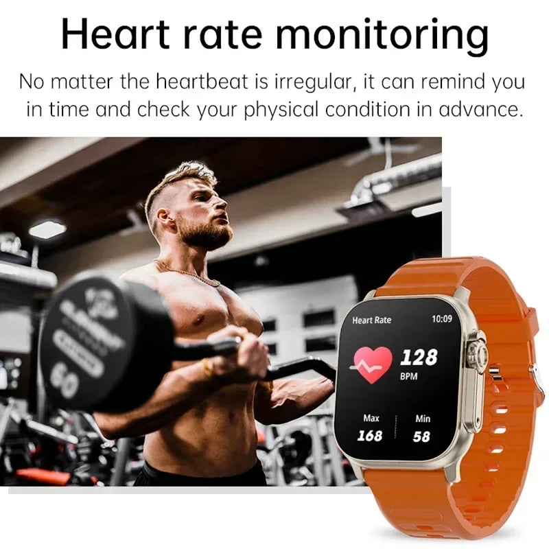 LAXASFIT T900 Ultra Smartwatch – Bluetooth Call, Heart Rate Monitor, Sports Tracker for Men & Women