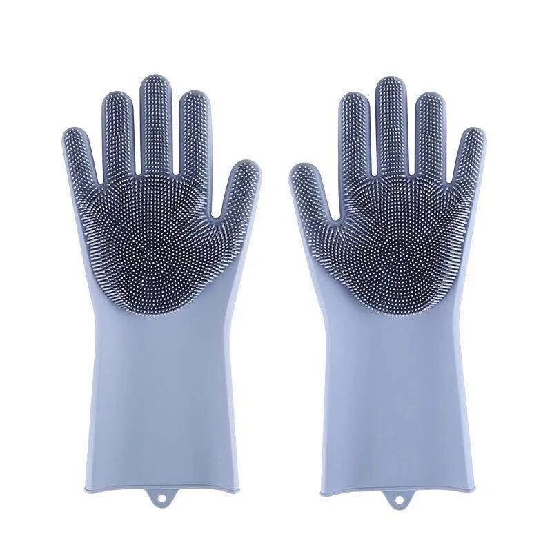 Eco-Friendly Pet Grooming Gloves | Silicone Hair Removal & Bathing Glove for Dogs & Cats