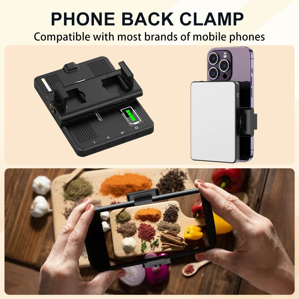 LumiClip Portable LED Fill Light | Adjustable Brightness & Color